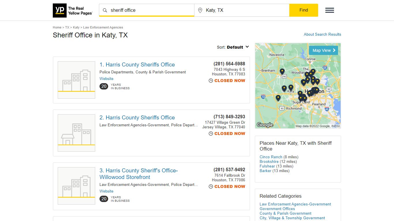 Sheriff Office in Katy, TX with Reviews - YP.com